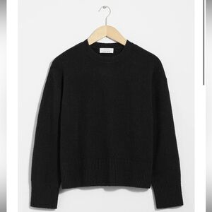 & Other Stories Black Sweater NWOT